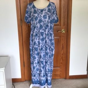 Blue floral Maxi Dress Brand New